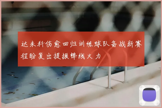达米科伤愈回归训练球队备战新赛程盼复出提振锋线火力